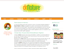 Tablet Screenshot of drnature.com